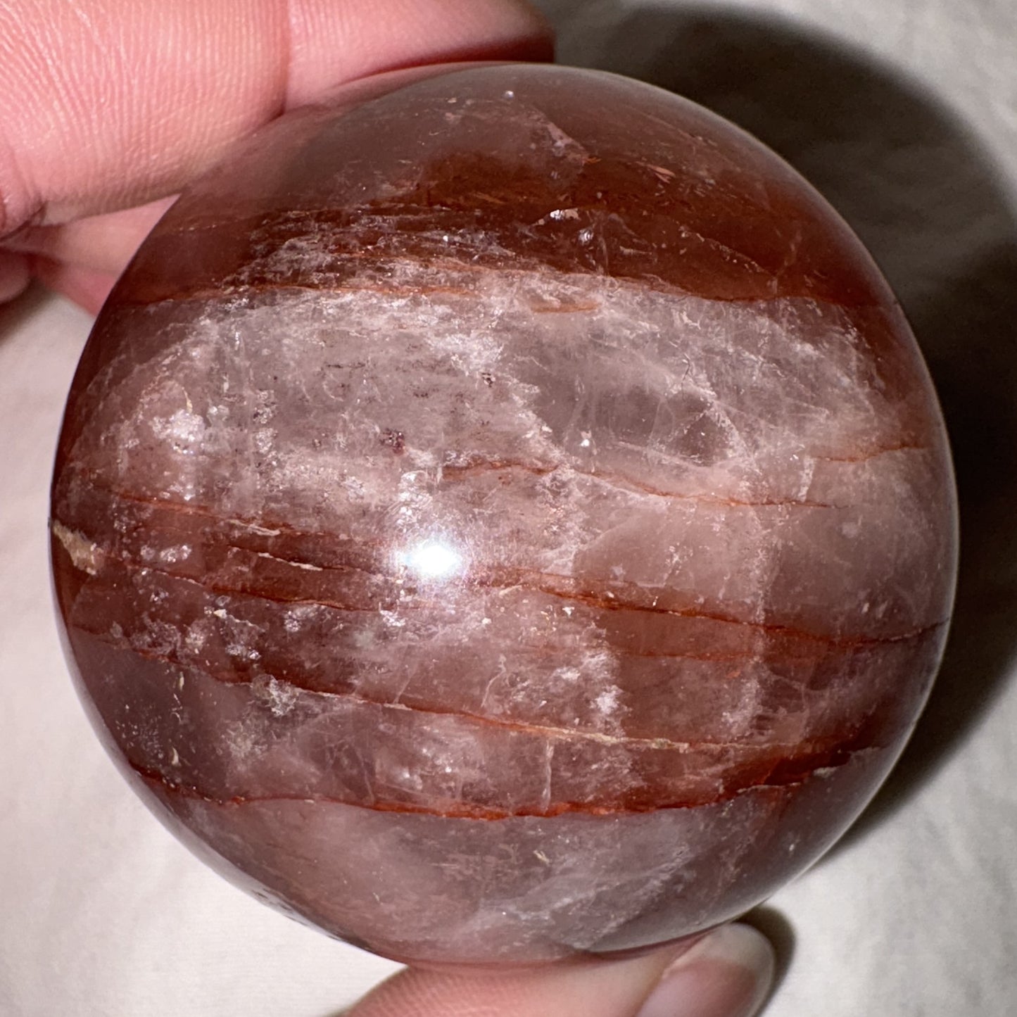 Fire Quartz Sphere