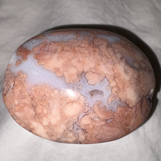 Pink Agate Palm Stone
